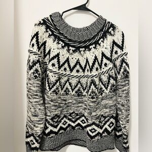 Fair Isle Patterned Cozy Sweater Size Large NWT